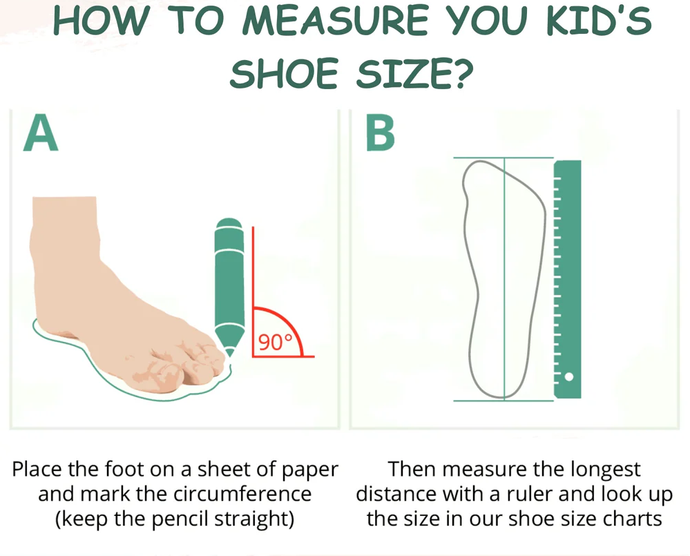 Kids Shoe Sizing Guide