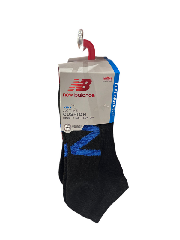 NEW BALANCE SOCKS | CUSHION | LOW CUT | 8 PAIRS