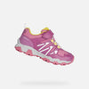 GEOX GIRLS SHOES J MAGNETAR FUCHSIA/YELLOW