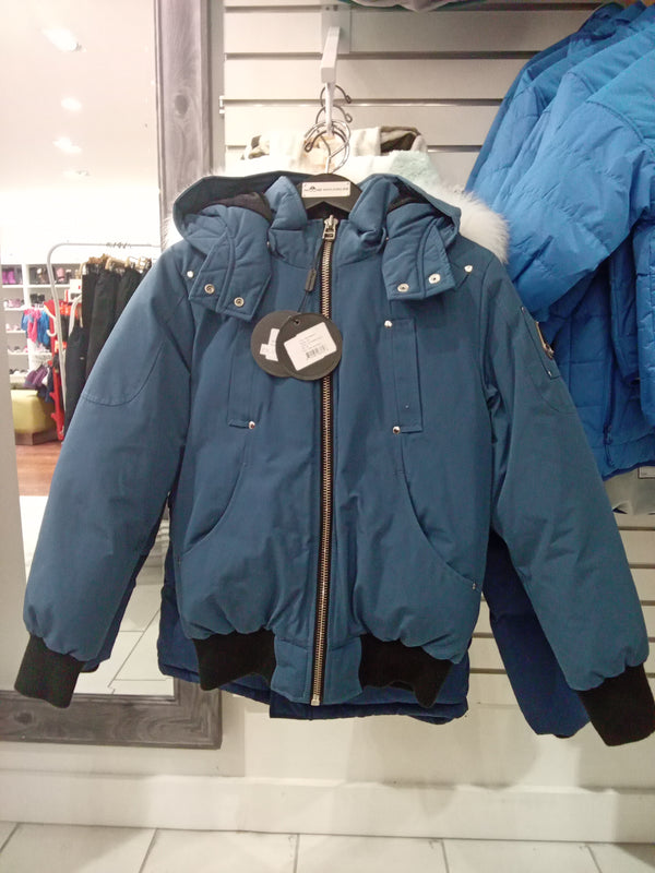 MOOSE KNUCKLERS GIRLS BOMBER CHAMBRAY BLUE