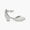 MICHAEL KORS GIRLS DRESS SHOES SILVER HEEL ELLA ELLIS