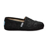 TOM INFANT GIRLS BLACK CROCHET GLITTER