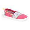 TOM PINK INKED FLORAL GIRLS SLIP ON